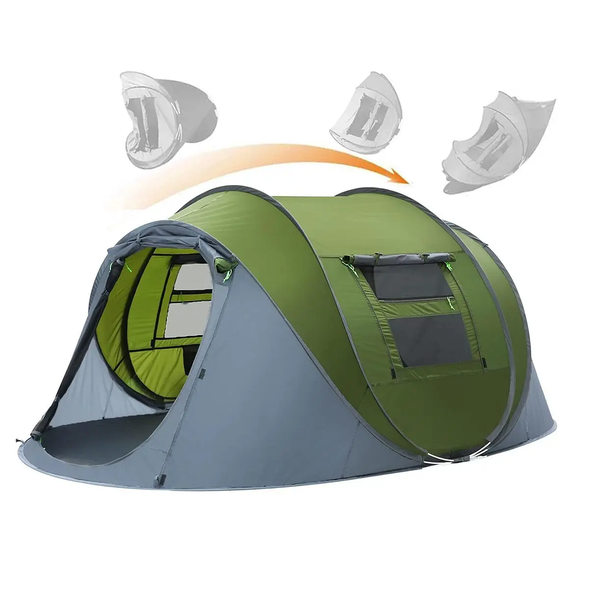 Buiten Kampeertent 3-4 Personen Pop-Up Camping Tent Schip Type Buitentent