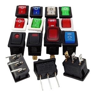 Rocker Arm <strong>Switch</strong> 4 Pin Kcd1 Rocker <strong>Switch</strong> with Two <strong>Switch</strong> - Product Image 1