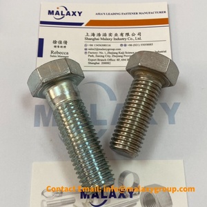 MALAXY 10.9 sınıf M12 Sae J429 sınıf 5 M6 X 80Mm alüminyum siyah Hex cıvata - Product Image 4