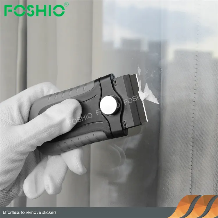 Foshio עיצוב זכוכית תנור ניקוי כלי פלסטיק להב מגרד