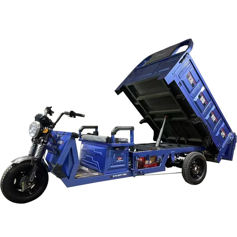 2023 mejor precio triciclo eléctrico 3 ruedas triciclo 60V 20Ah triciclo eléctrico para carga