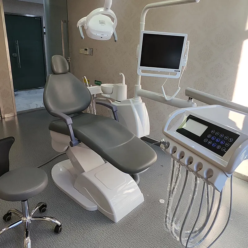 Cadeira odontológica LED de luxo completa fornece cadeira odontológica de alta qualidade com sistema de câmera