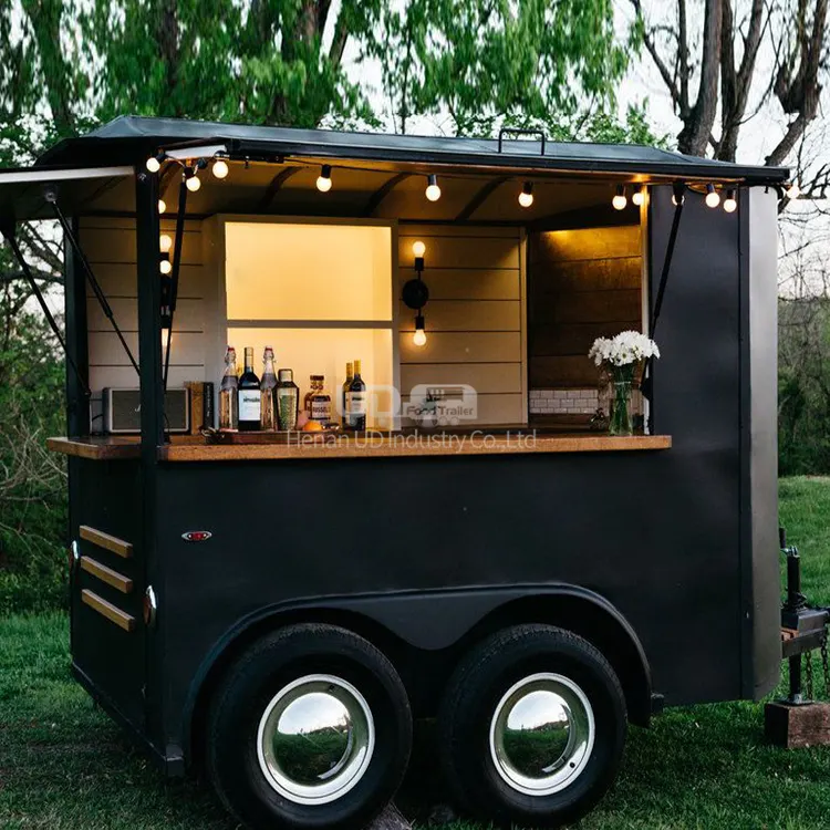 المحمول المطبخ الغذاء شاحنة في الهواء الطلق المحمول بار مقطورات أغذية مجهزة بالكامل مقطورة خيول الغذاء عربة ل USA