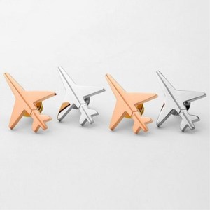 Huy Hiệu Máy Bay Giấy Tráng Men Cứng Tùy Chỉnh, Ghim Ve Áo Kim Loại Hình Máy Bay Trực Thăng 3D Lưu Niệm - Product Image 3