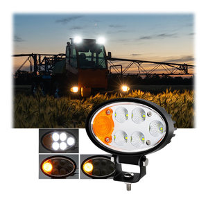 EMC 10-80V DC รถยกรูปไข่ไฟหน้าพร้อมสัญญาณ Turnal น้ําท่วมกว้างกันน้ํา Offroad 36W ไฟ LED ทํางาน - Product Image 5