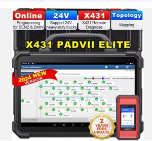 Lancio X-431 PAD VII Elite Smartlink C supporto ECU programmazione codifica Online per tutte le auto Scanner diagnostico ad ampia gamma