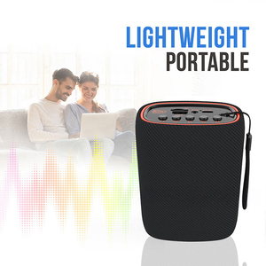 便携式无线蓝牙扬声器，带重型户外低音炮织物设计电池电源 - Product Image 3