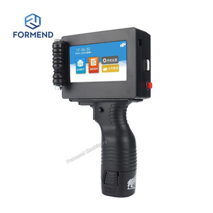 Macchina portatile Semi automatica per stampante a getto d'inchiostro 600dpi per bottiglia di vetro per stampa con codice data - Product Image 1