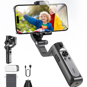 Hohem Isteady Xeキット電話ジンバルスタビライザー3軸ジンバル用磁気調整可能フィルライトポータブル折りたたみ式スタビライザー - Product Image 1