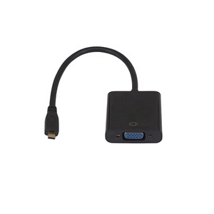 Micro <strong>HDMI</strong> Male to VGA Female Adapter Cable Audio Converter for Projector PC