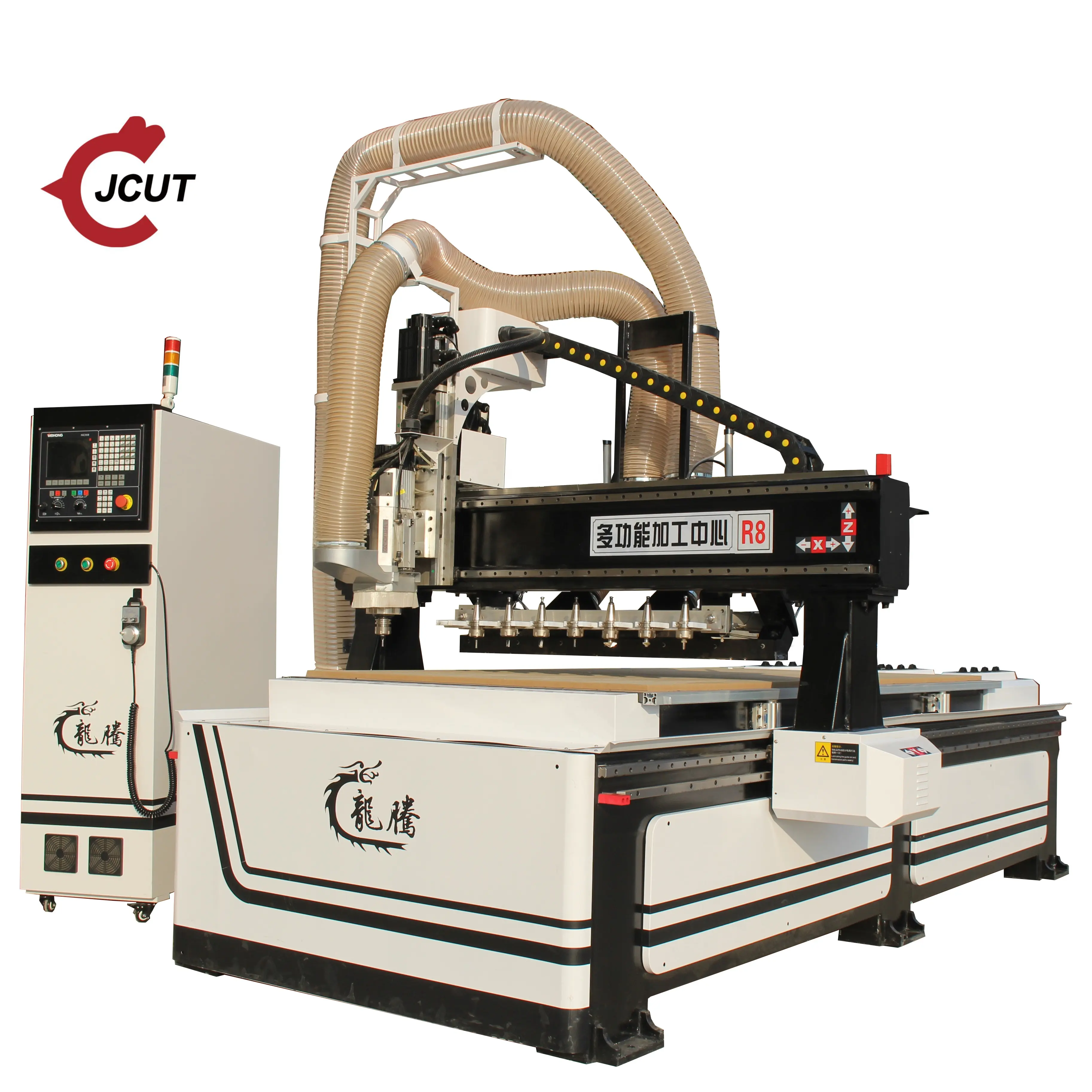 JCUT 2030 2040 3D ATC Cnc Router , Servo sistemi ile Cnc Router makine büyük çalışma boyutu