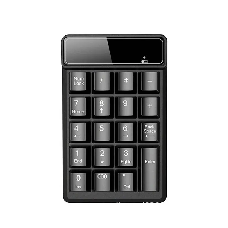 19 Tasten mechanischer Griff 2,4 G kabellose Tastaturen ABS wasserdichte tragbare numerische Mini-Tastatur