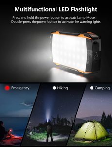 20000mAh Solar Power Bank with PD 18W QC 3.0 Quick Charge 5 <strong>Output</strong> &amp; <strong>Input</strong> IP65 Waterproof Built-in Bright Flashlights - Product Image 3