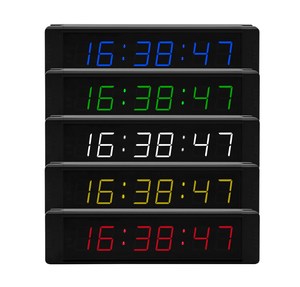 Uso interno Display da 1 pollice LED elettronico da parete orologio digitale conto alla rovescia con telecomando per cambiare funzione multipla - Product Image 1