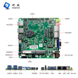 Scheda madre con processore Intel Celeron J4125 DDR4 MSATA HD VGA EDP win10 linux 2 RJ45 LAN nano itx scheda madre - Product Image 5