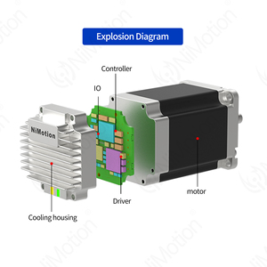 57mm Integrierte Open-loop Schrittmotor und Fahrer NEMA 23 stepper motor mit fahrer kit - Product Image 3
