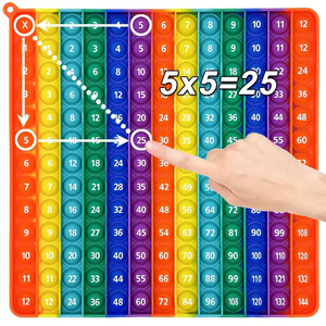 Push <strong>Pop</strong> Fidget Toy Multiplication Chart Game <strong>Pop</strong> 1-100 <strong>Pop</strong> Fidget It with Numbers - Product Image 2