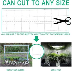 47&quot;x328' Green Colour Polypropylene <strong>Netting</strong> <strong>Plastic</strong> <strong>Trellis</strong> Mesh Vine Plant Climbing Support <strong>Netting</strong> for Cucumbers, Peas, Beans - Product Image 5