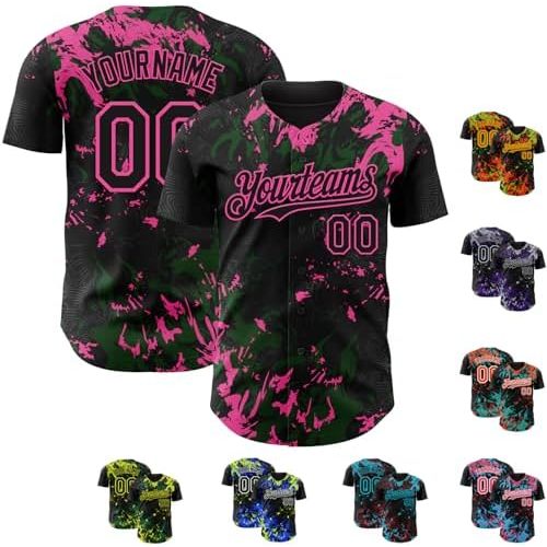 Black Dark Green Pink