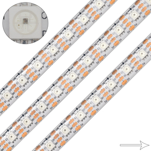 Высокая плотность Адресуемая RGB Светодиодная лента APA102 LC8822 SMD5050 Пиксельная интеллектуальная световая лента RGB цифровая RGB Светодиодная лента водонепроницаемая - Product Image 6