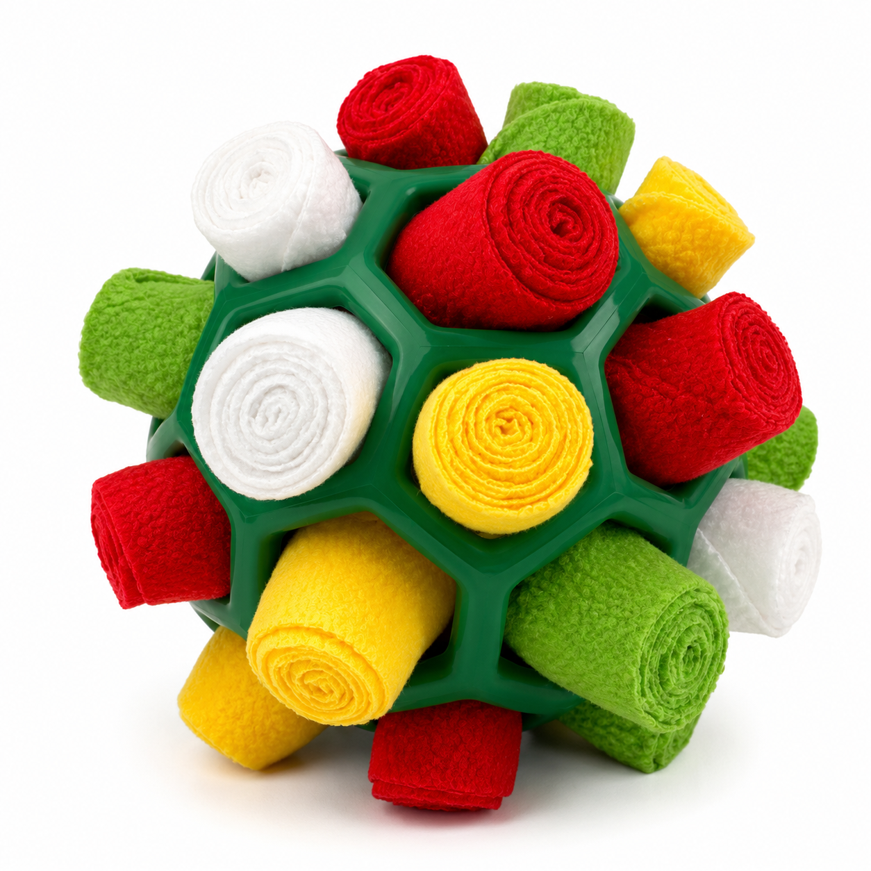 Boule verte-noël blanc rouge vert