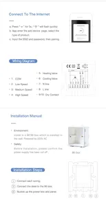 Zemismart Tuya สมาร์ทโฮมแอร์เทอร์โมสตัท Alexa Eco Google Home ควบคุมชีวิตจับเวลา APP รีโมทคอนโทรล - Product Image 6