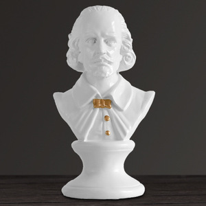 Customized Celebrity <strong>Shakespeare</strong> Mozart Bust Resin Craft Statue Home Office Decoration Summer Vacation Ornament - Product Image 6
