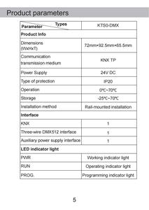 Kanontec KTS0-DMX KNX zu DMX Gateway ruft das DMX-System über KNX auf Unterstützt 256-Kanal-Switches und Dimmen - Product Image 4