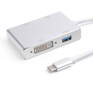 Tarjeta Convertidora de vídeo con adaptador multipuerto USB tipo C () a HDMl 4K VGA DVI AV - Product Image 3