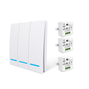 Delme veya kablolama için gerek yok RF433 çift açılış tek kumanda 86 tipi uzaktan kumanda anahtarı - Product Image 6