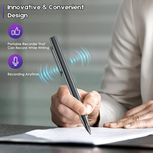 Penna registratore Audio digitale portatile 512kbps 32GB Voice Activated play MP3 WAV REC file interfaccia USB per lezioni e chiamate