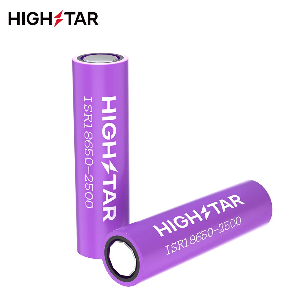 Highstar design especial amplamente usado roxo 3.7v 18650 baterias de íon de lítio pacotes de preços