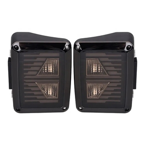 ไฟท้าย LED 9-32V รุ่นใหม่ K เลนส์สีควันสีแดง/เหลืองไฟ LED เบรคถอยหลังสำหรับ JEEP JK - Product Image 2