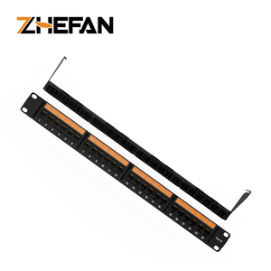 浙帆19 "1u Cat6a/cat6/cat5e 24端口Utp配线架5e Cat6 Cat6a 7 cat6 Utp配线架24端口配线架 - Product Image 3