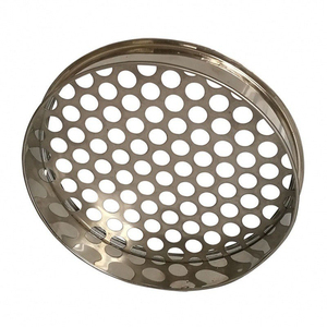 Tamis de test à trou rond en acier inoxydable Tamis métallique à plaque perforée avec service de soudage pour le criblage des grains