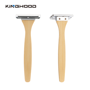 Biểu Tượng Tùy Chỉnh Sang Trọng Sinh Thái Thân Thiện Tre Gỗ Xử Lý Khách Sạn Dùng Một Lần 2 Lưỡi Cạo Râu Người Đàn Ông Trên Khuôn Mặt Dao Cạo - Product Image 3