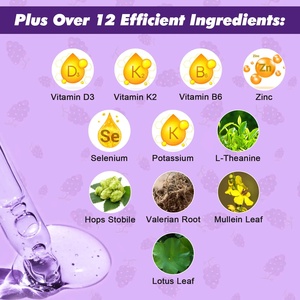 Private Label Magnesium Flüssigkeits tropfen fördern die Muskel nerv funktion Verbesserte Schlaf qualität Vitamine Liquid Drops Supplement - Product Image 3