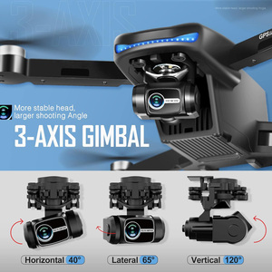 NBD 4K 3轴万向节可折叠遥控四轴飞行器5G WiFi FPV直播视频应用控制全球定位系统跟随无人机dron成人无人机带摄像头 - Product Image 4
