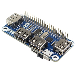 4 Anschlüsse USB HUB HAT für Raspberry Pi 3/2/Zero W Extension Board USB zu UART für serielles Debugging Kompatibel mit USB2.0/1