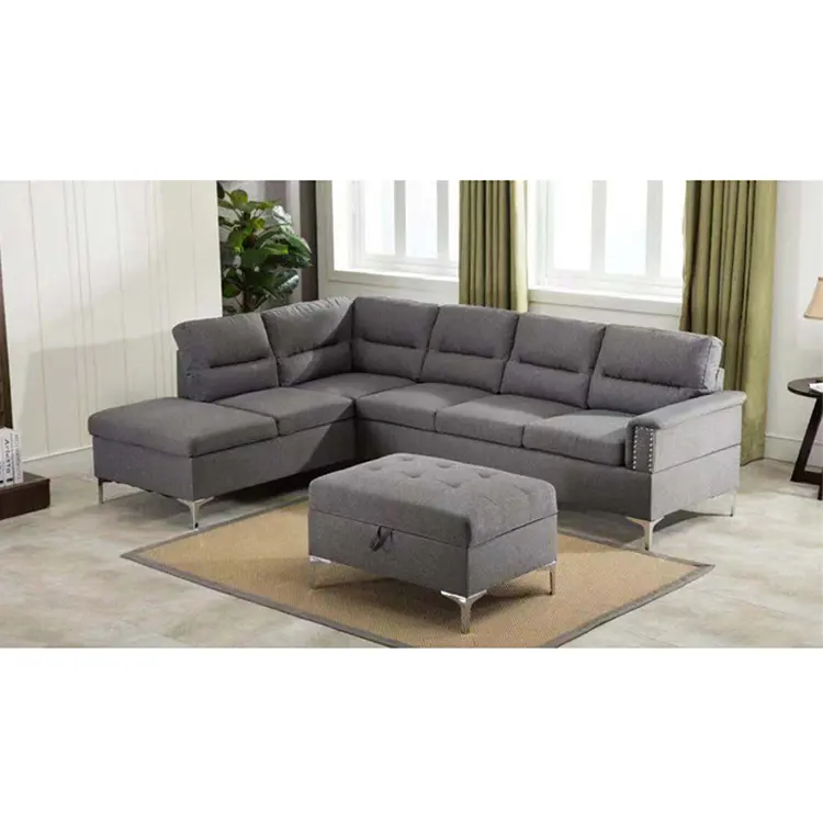high quality comfortable modern lounge corner sofa L corner sofa fabric