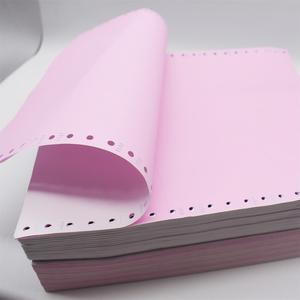 Papel de impresión NCR continuo recubierto de fabricación de proveedores especializados Formulario de factura de copia sin carbón para uso informático