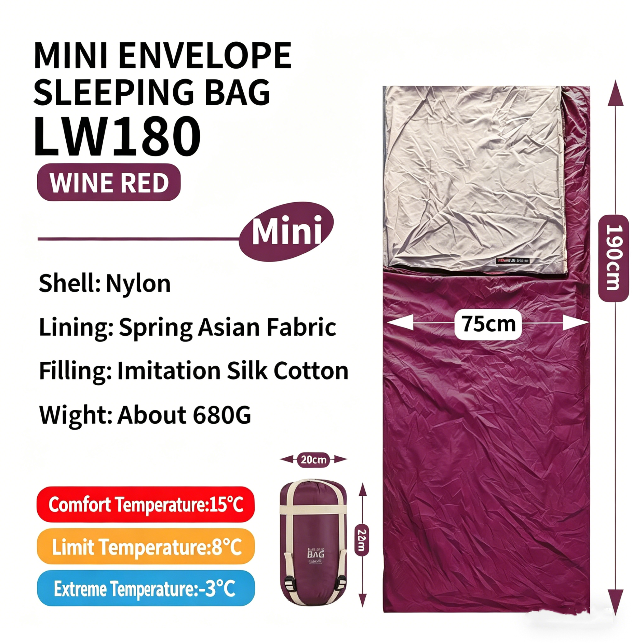 Small burgundy