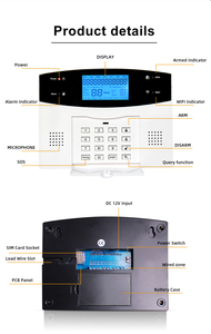 WALE Factory Supply 2G/4G Tuya WIFI+GSM+PSTN Alarmma System with <strong>IOS</strong> and <strong>Android</strong> <strong>Control</strong> Wireless Home <strong>Security</strong> WL-JT-99AST - Product Image 5
