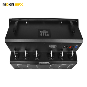 MOKASFX 4ウェイスモークバブルマシン4ヘッドLEDバブルフォグマシン結婚式のコンサートのお祝いでの使用