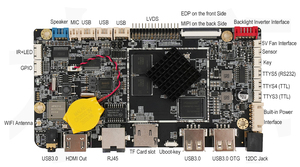Motherboard Development Device <strong>Android</strong> 12 Industrial Control Player Box WIFI BT LAN RS232 4K Hardware Decoding RK3568 Board - Product Image 5