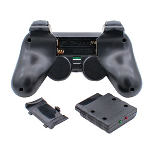 PS2ゲーム用第2世代2.4Gワイヤレス透明ジョイパッドゲーミングコントローラーダブル振動モーター付き機能ゲームパッド