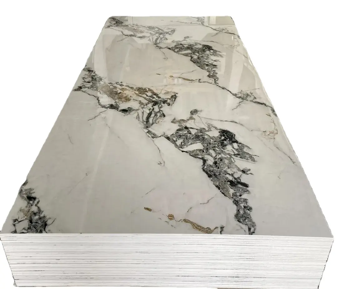 PVC marble sheet waterproof for Interior Wall Decoration