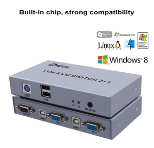 DTECH批发2端口vga kvm开关用于PC键盘鼠标扫描仪打印机 - Product Image 4