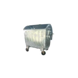 Cubo de basura grande de metal para exteriores de 1100L/660L, práctico contenedor de almacenamiento de HDPE con estructura integrada, capacidad de 240L - Product Image 3