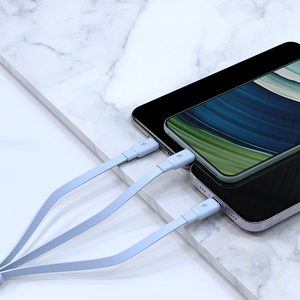 彩色usb充电器电缆快速充电usb c型可伸缩充电器3合1 usb电缆适用于iPhone - Product Image 5